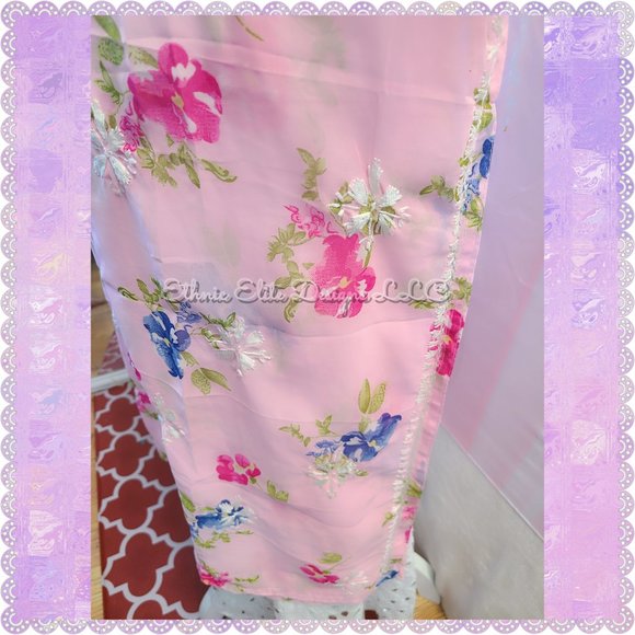 New boutique Lucknow Chikankari Handmade Embroidered Georgette Kurti - Picture 7 of 7